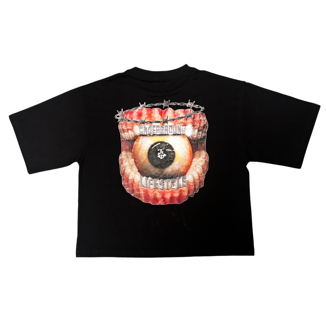Black "Stand Out" Statement Tee