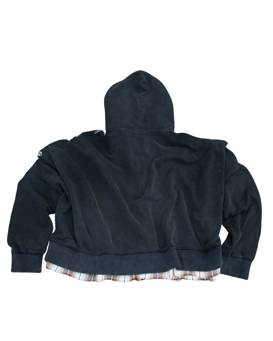 Double Hooded Flannel Zip-Up