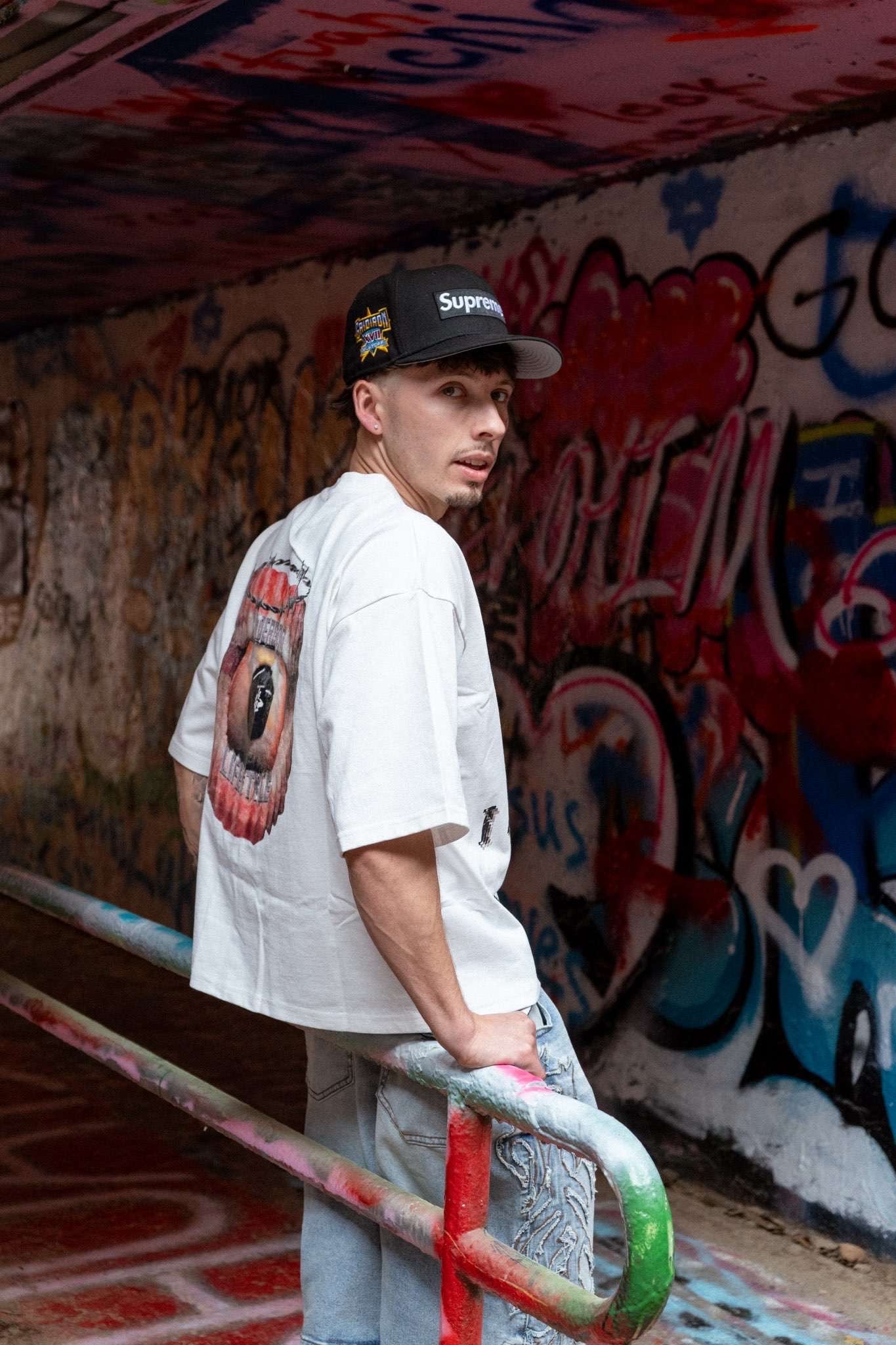 Black "Stand Out" Statement Tee