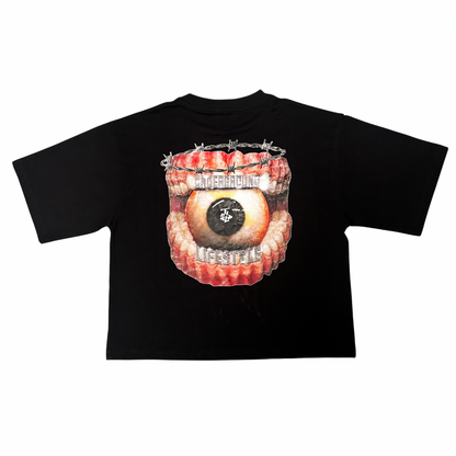 Black "Stand Out" Statement Tee